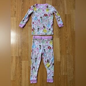 Little Sleepies OG Disney Princess Pajama 2PC Pink Bamboo Toddler 12-18M Retired
